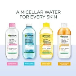 Garnier Micellar Water Facial Cleanser And Makeup Remover Pink For Sensitive Skin -Personal Care Product Store 6 Classic Micellar PDPs