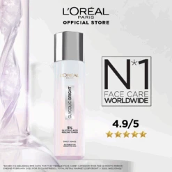 L’Oréal Paris 5% Glycolic Acid Peeling Toner For Instant Glowing Skin -Personal Care Product Store 6941594521165 Glycolic Bright Toner 6