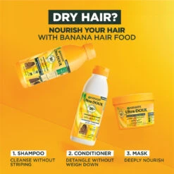 Garnier Ultra Doux Banana Vegan Hair Food Shampoo For Dry Hair -Personal Care Product Store 6 611a9616 ae27 4284 83b1 1f69c385534c