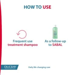 Ducray Argeal Sebum Absorbing Treatment Shampoo 200ML -Personal Care Product Store ARGEAL3