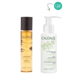 Caudalie Divine Oil + Cleansing Milk 100ml Gift