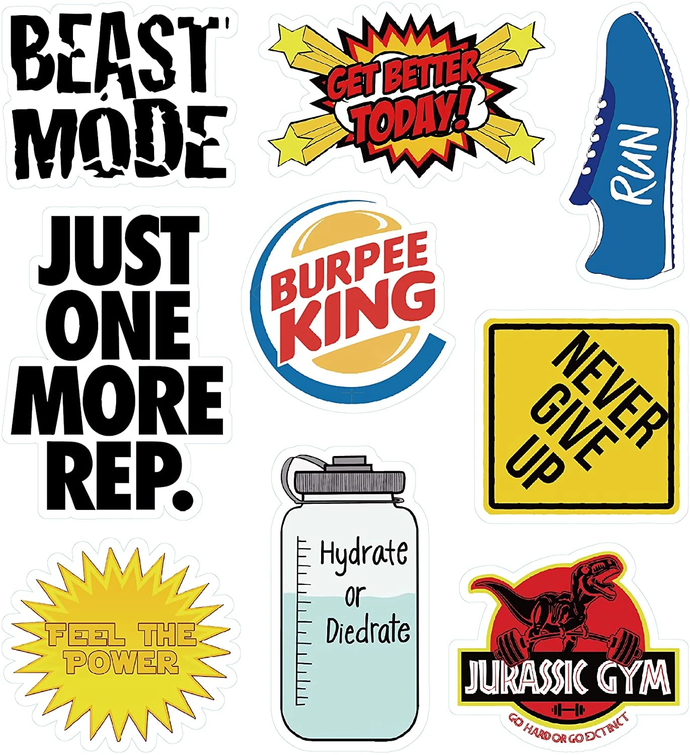 Fitness Stickers X12 Pages 4 Fitness Stickers X12 Pages - Image 2