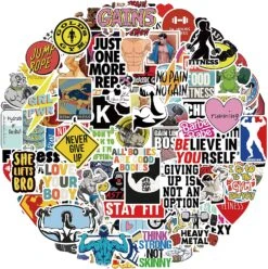 Fitness Stickers X12 Pages