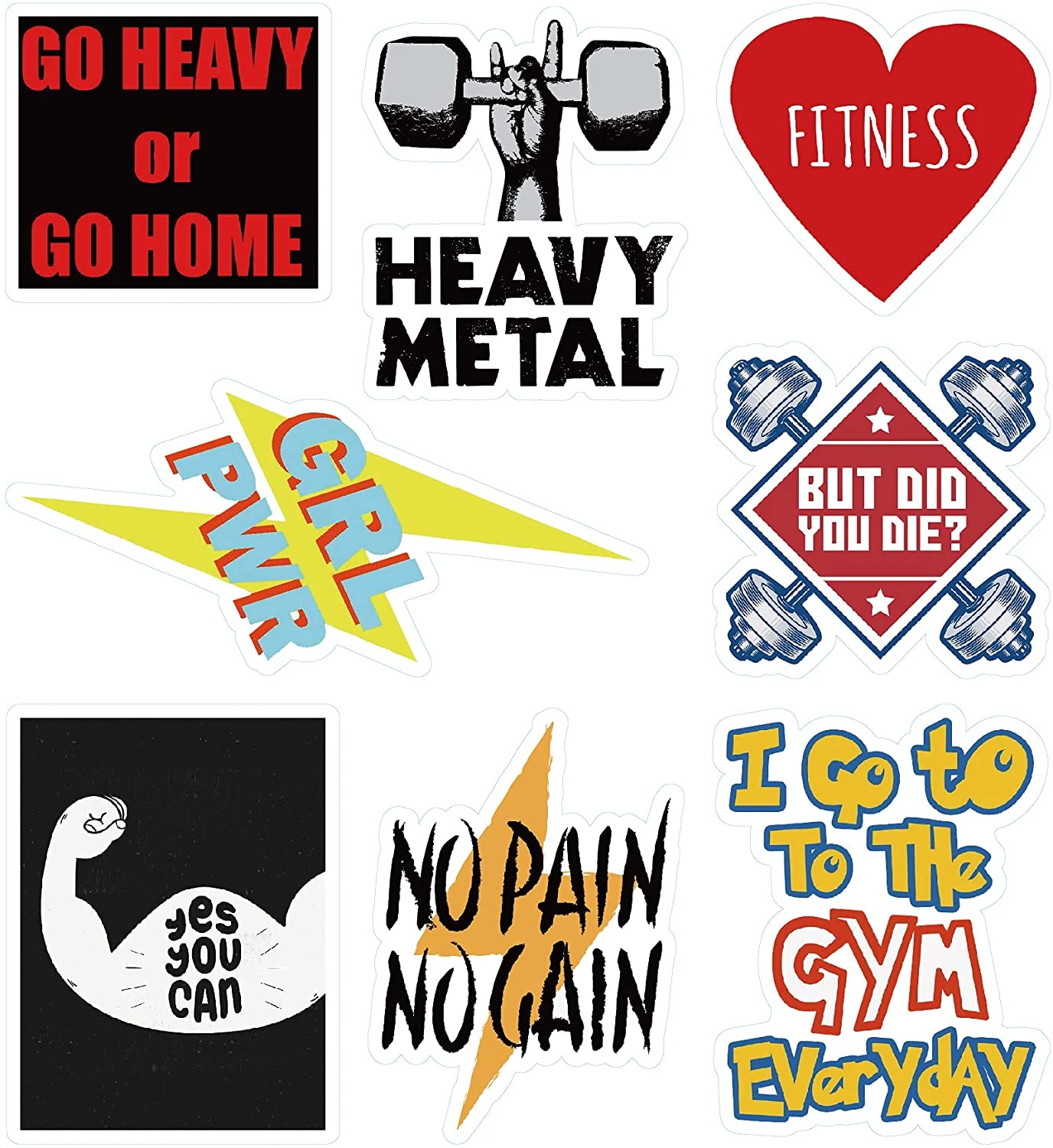 Fitness Stickers X12 Pages 7 Fitness Stickers X12 Pages - Image 5