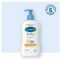 Cetaphil Baby Calendula Wash & Shampoo 400ML Pump