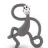 Matchstick Monkey Dancing Monkey Teether 1 Matchstick Monkey Dancing Monkey Teether -Personal Care Product Store MM DancingTeether Front Grey