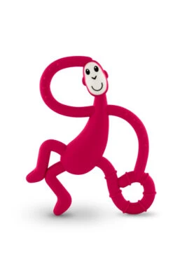 Matchstick Monkey Dancing Monkey Teether 25 Matchstick Monkey Dancing Monkey Teether -Personal Care Product Store MM DancingTeether Front Red