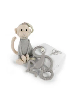 Matchstick Monkey Teething Gift Set -Personal Care Product Store MSM GiftBoxPhotography GroupShot Grey