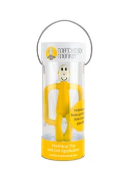 Matchstick Monkey Original Teething Toy 35 Matchstick Monkey Original Teething Toy -Personal Care Product Store Matchstick Monkey Pack Yellow