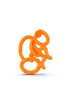 Matchstick Monkey Mini Monkey Teether 34 Matchstick Monkey Mini Monkey Teether -Personal Care Product Store Mini Back Orange