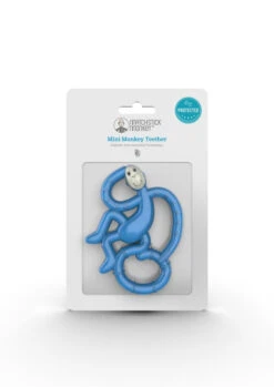 Matchstick Monkey Mini Monkey Teether 40 Matchstick Monkey Mini Monkey Teether -Personal Care Product Store Mini inPackaging Blue
