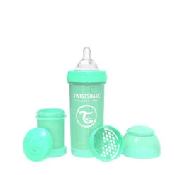 Twistshake Anti-Colic (3 Sizes, 8 Colors) -Personal Care Product Store Twistshake Anti Colic 260ml Pastel Green