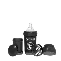 Twistshake Anti-Colic (3 Sizes, 8 Colors) -Personal Care Product Store Twistshake Anticolic Bottle 180ml Black 2