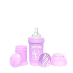 Twistshake Anti-Colic (3 Sizes, 8 Colors) -Personal Care Product Store Twistshake Anticolic Bottle 180ml Pastel Purple 2