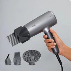 Braun HD4.3 Hair Dryer, 2200W / Grey -Personal Care Product Store braun hair dyer 3